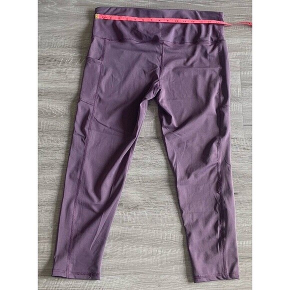 Beverly Hills Polo Club Womens Dusty Purple Yoga Pants Size Large W/ Pocket - Picture 2 of 4